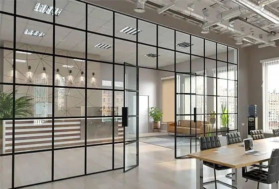 Офисные алюминиевые перегородки